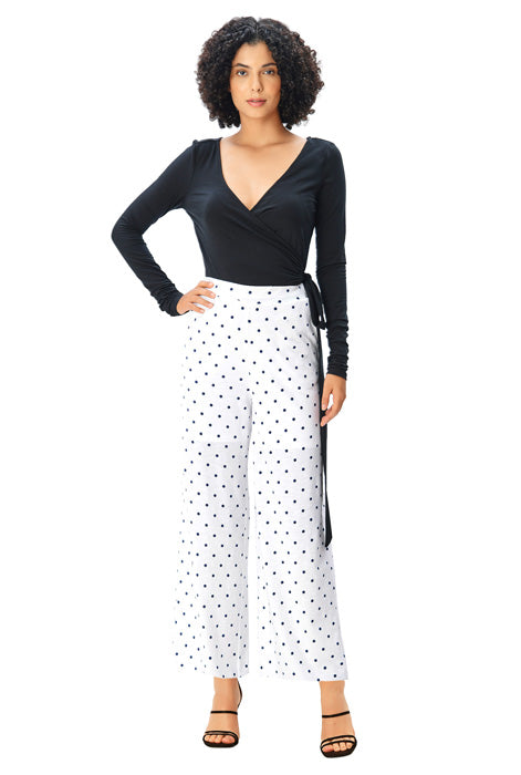 Custom dot print pants