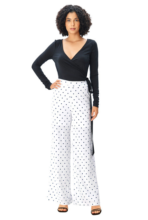 Custom dot print pants