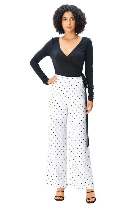 Custom dot print pants