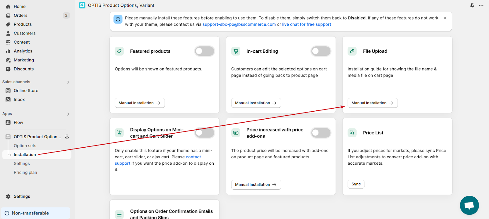 "File Upload" installation